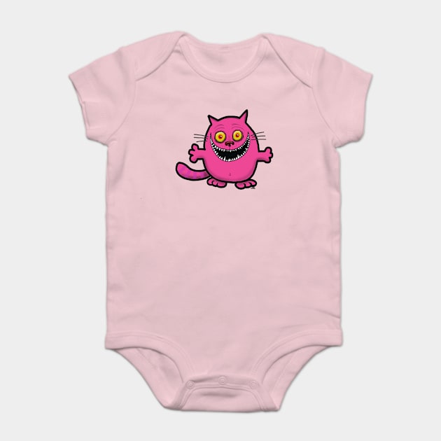 Freaky Cat Baby Bodysuit by wolfmanjaq